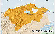 Political Map of Bizerte, lighten