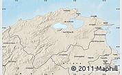 Shaded Relief Map of Bizerte