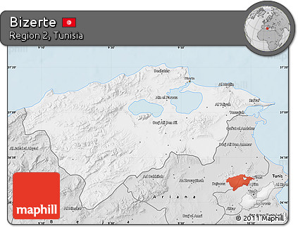Silver Style Map of Bizerte