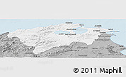 Gray Panoramic Map of Bizerte