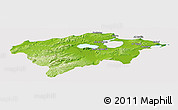 Physical Panoramic Map of Bizerte, cropped outside