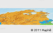 Political Panoramic Map of Bizerte
