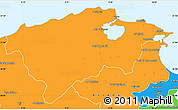 Political Simple Map of Bizerte