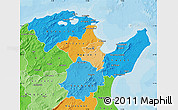 Political Shades Map of Region 2