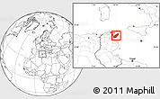 Blank Location Map of Nabul, highlighted parent region