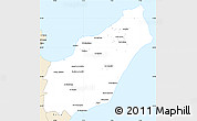 Classic Style Simple Map of Nabul