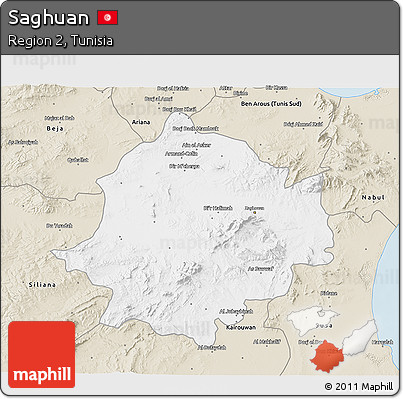 Classic Style 3D Map of Saghuan