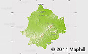 Physical Map of Saghuan, cropped outside