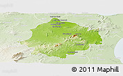 Physical Panoramic Map of Saghuan, lighten