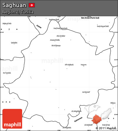 Blank Simple Map of Saghuan