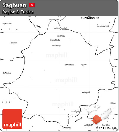 Blank Simple Map of Saghuan