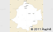 Classic Style Simple Map of Saghuan, single color outside