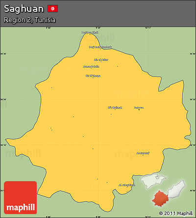Savanna Style Simple Map of Saghuan, cropped outside