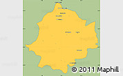 Savanna Style Simple Map of Saghuan, single color outside