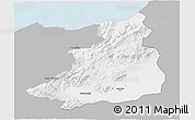 Gray 3D Map of Dschunduba, single color outside