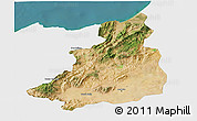 Satellite 3D Map of Dschunduba, single color outside