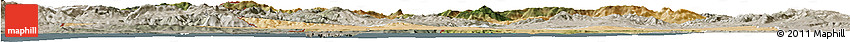 Satellite Horizon Map of Dschunduba, semi-desaturated