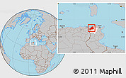 Gray Location Map of Dschunduba, highlighted parent region