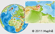 Physical Location Map of Dschunduba, highlighted parent region, within the entire country