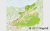 Physical Map of Dschunduba, lighten