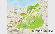 Physical Map of Dschunduba, shaded relief outside