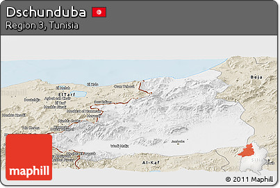 Classic Style Panoramic Map of Dschunduba