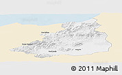 Classic Style Panoramic Map of Dschunduba, single color outside