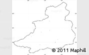 Blank Simple Map of Dschunduba, cropped outside, no labels