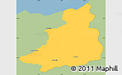 Savanna Style Simple Map of Dschunduba, single color outside