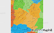 Political Shades Map of Region 4