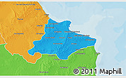Political 3D Map of Monastir