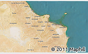 Satellite 3D Map of Monastir