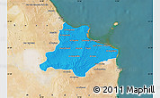 Political Map of Monastir, satellite outside
