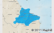 Political Map of Monastir, shaded relief outside