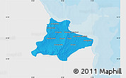 Political Map of Monastir, single color outside