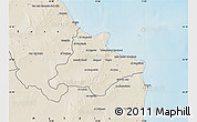 Shaded Relief Map of Monastir
