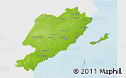 Physical 3D Map of Sfax, single color outside