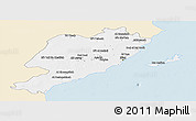 Classic Style Panoramic Map of Sfax, single color outside