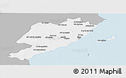 Gray Panoramic Map of Sfax, single color outside