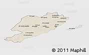 Shaded Relief Panoramic Map of Sfax, cropped outside