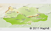 Physical 3D Map of Gafsa, lighten