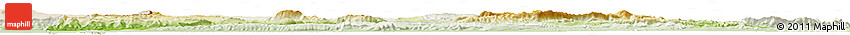 Physical Horizon Map of Gafsa, lighten