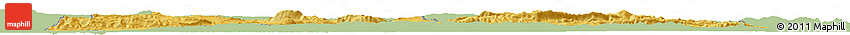 Savanna Style Horizon Map of Gafsa, single color outside