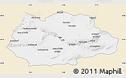 Classic Style Map of Gafsa, single color outside