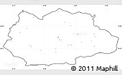 Blank Simple Map of Gafsa, cropped outside, no labels
