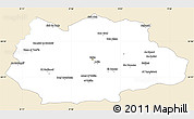 Classic Style Simple Map of Gafsa, single color outside