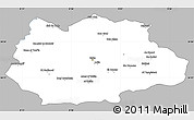 Gray Simple Map of Gafsa, single color outside