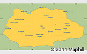 Savanna Style Simple Map of Gafsa, single color outside