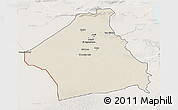 Shaded Relief 3D Map of Kebili, lighten