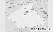 Silver Style 3D Map of Kebili